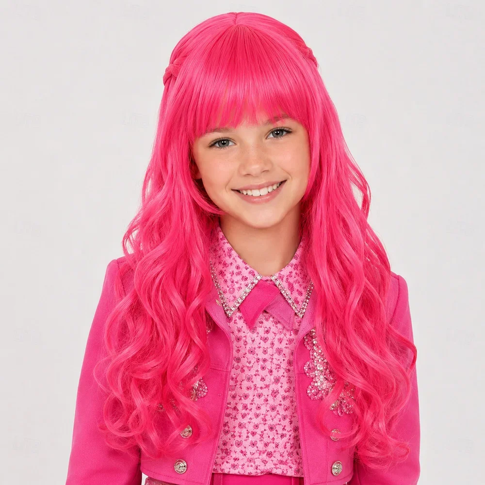 Synthetic Hair Long Wavy Blue  - Anime Cosplay Blue Hair ulasan dan harga